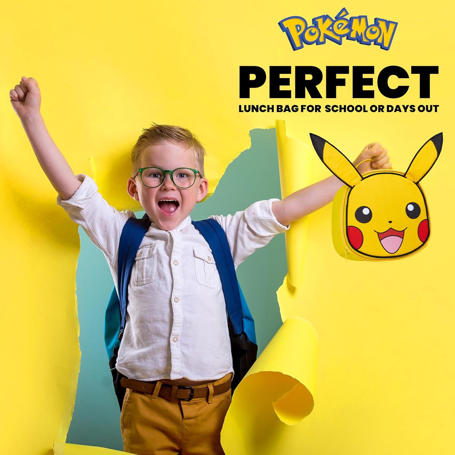 Bolsa de Almuerzo Aislada Pokémon Pikachu Amarillo 3.8L