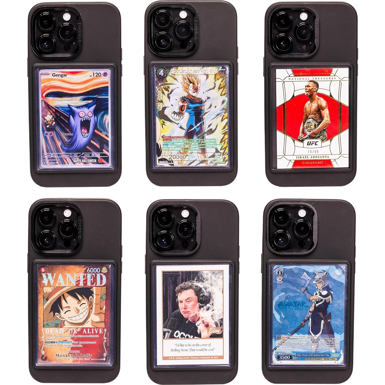 Funda TopDeck para iPhone 14 Negra con Soporte para Cartas