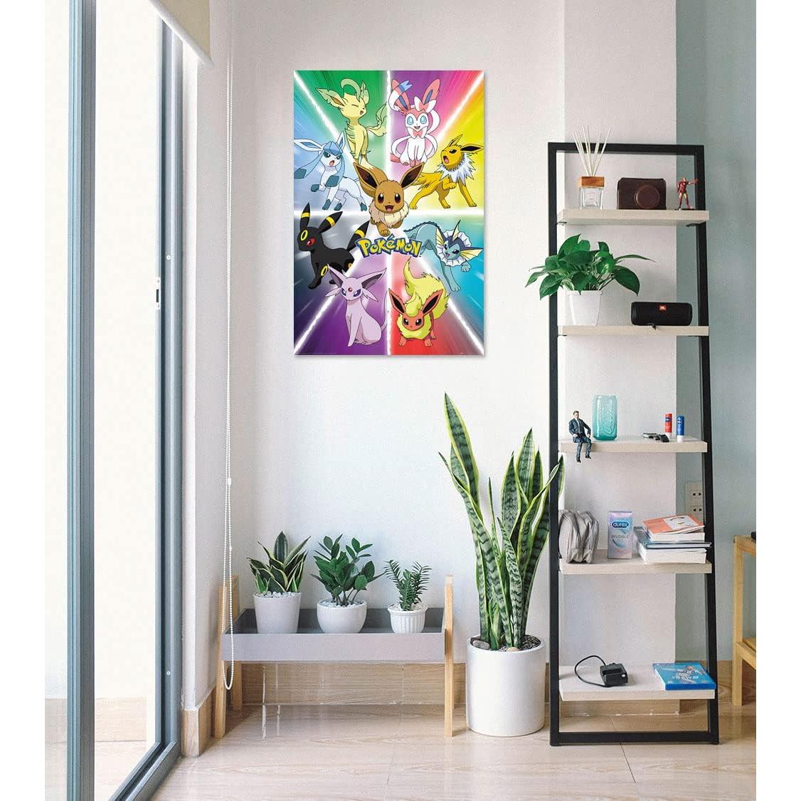 Póster Evolución de Eevee GB Eye 61x91 cm Anime