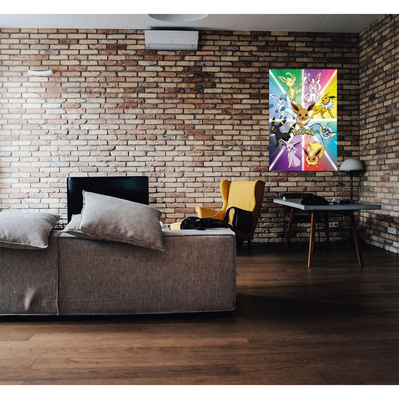 Póster Evolución de Eevee GB Eye 61x91 cm Anime