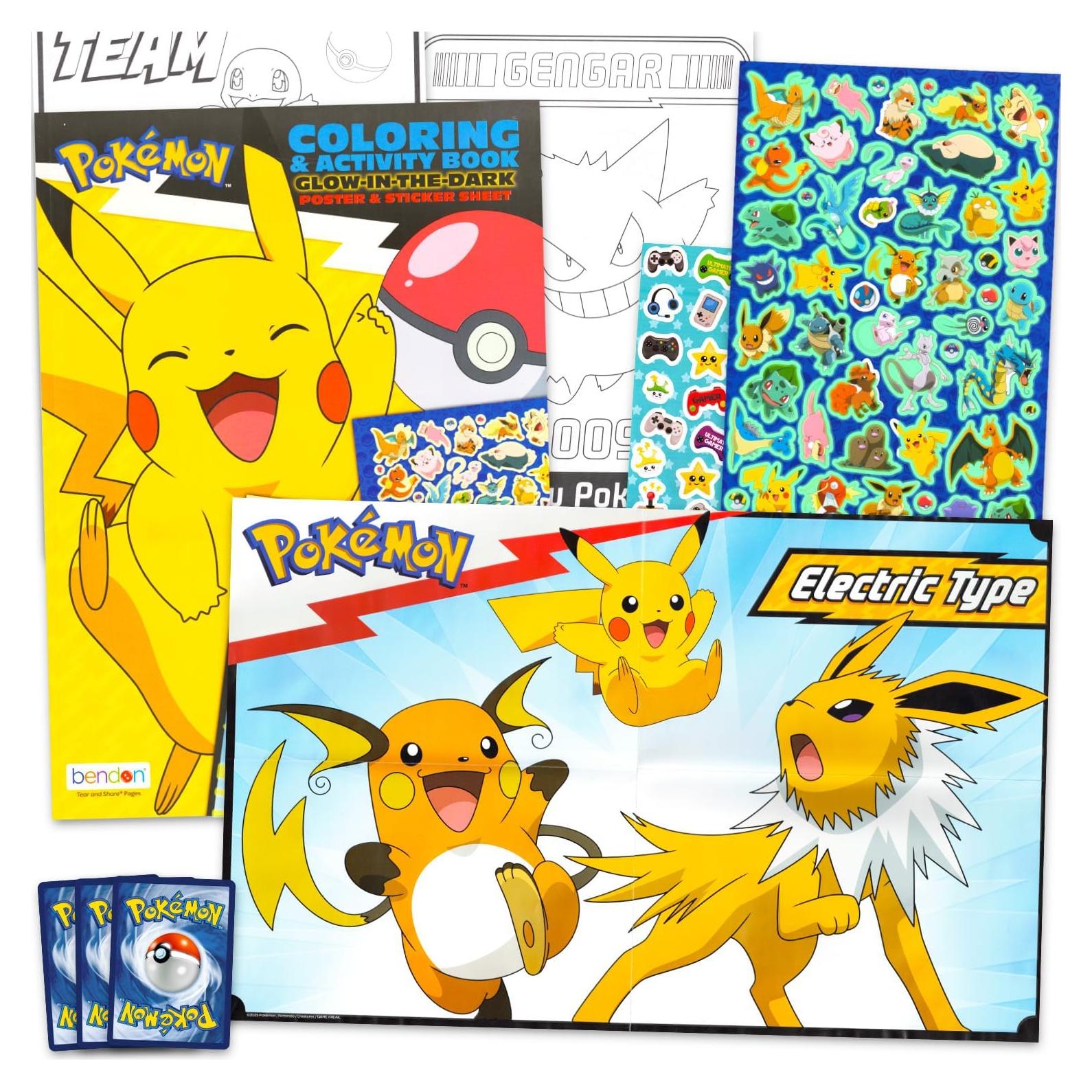 Póster Brillante en la Oscuridad Pokemon - Decoración Infantil