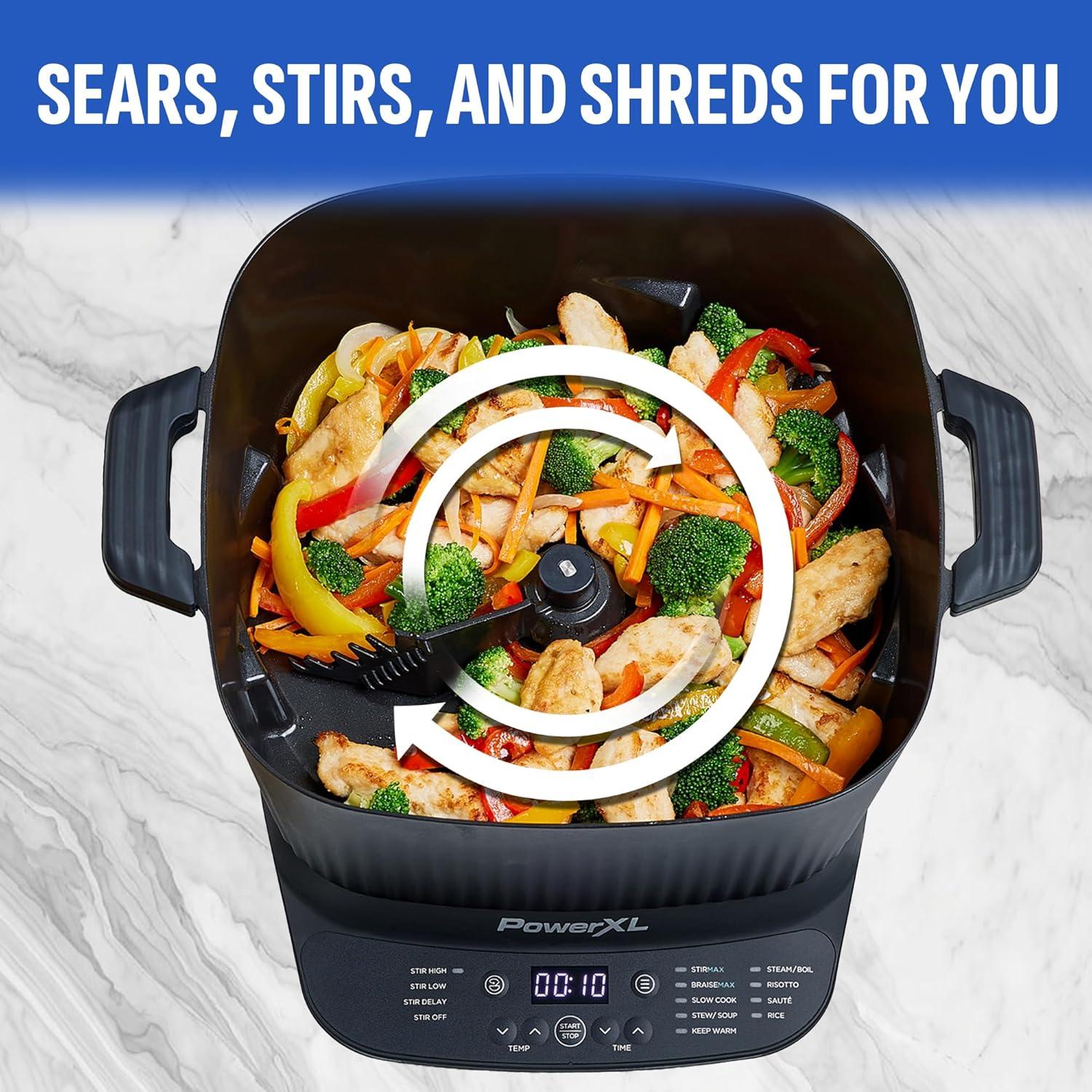 Olla Multiusos PowerXL Stirmax Deluxe 7.5L con Paleta Automática