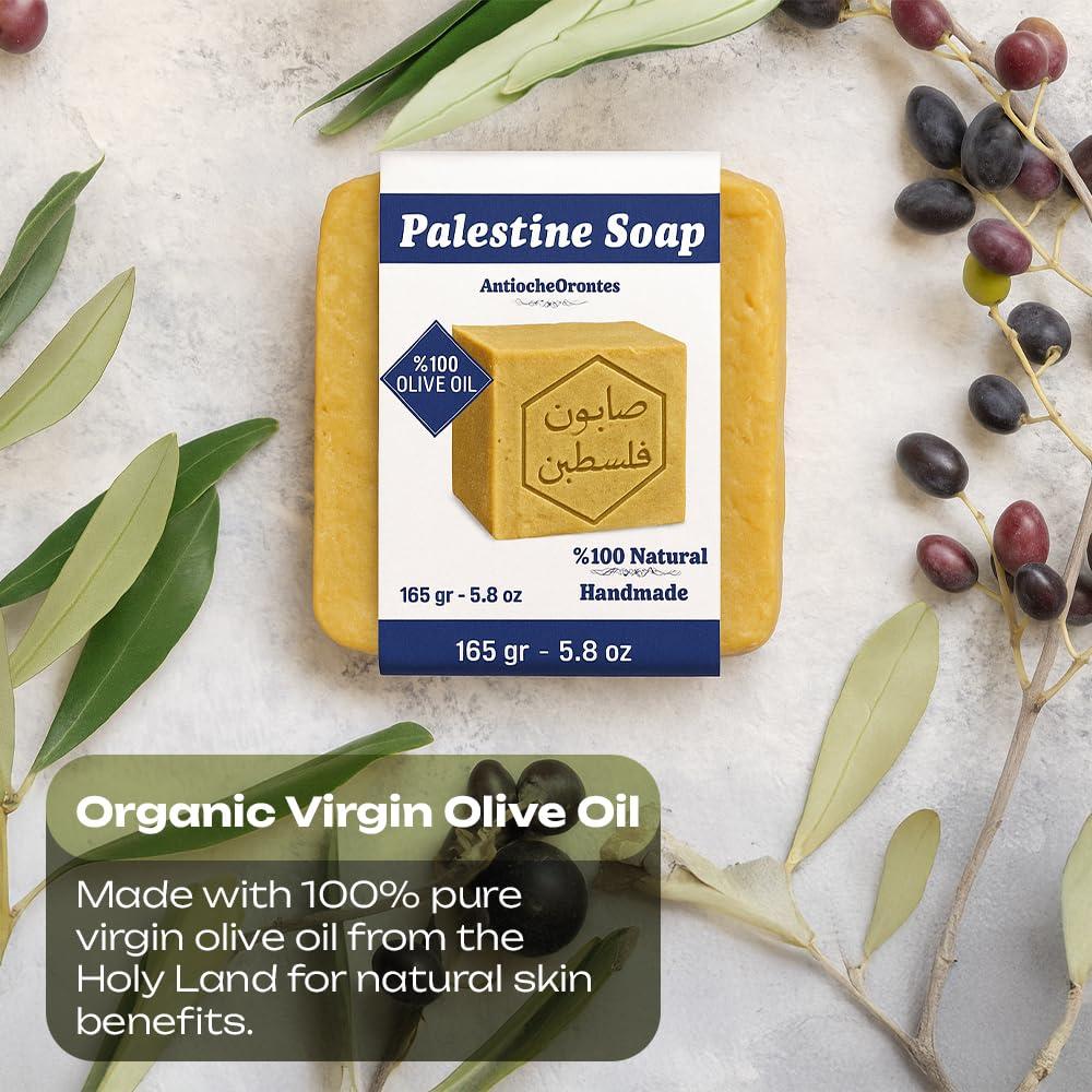 Jabón Natural de Aceite de Oliva Palestino - 2 Unidades de 170g