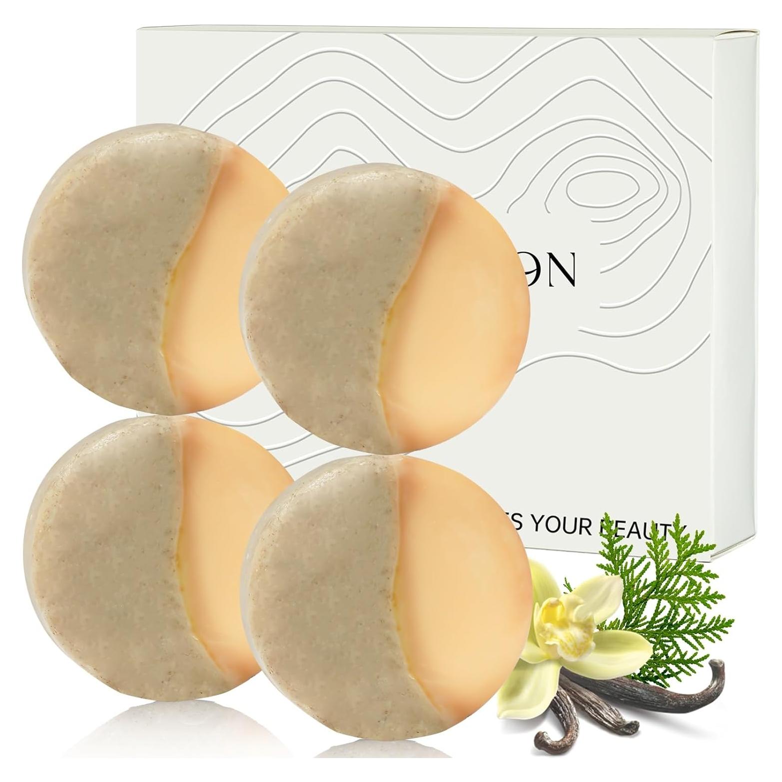 Jabón Exfoliante Hidratante 4 PCS Umpeimvon 100% Orgánico