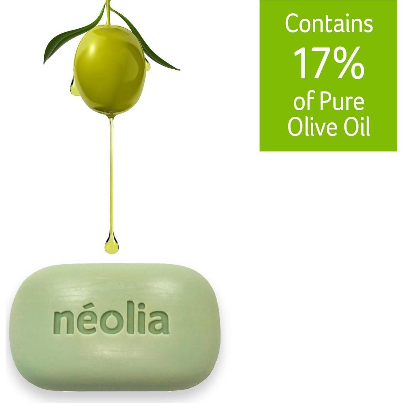 Jabón de Aceite de Oliva Neolia 8 Piezas 98% Natural