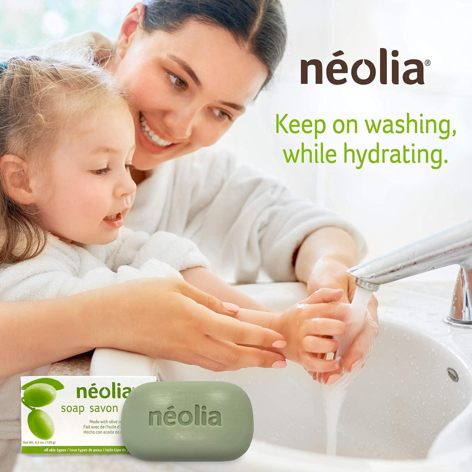 Jabón de Aceite de Oliva Neolia 8 Piezas 98% Natural