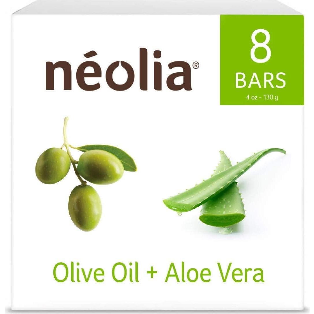 Jabón de Aceite de Oliva Neolia 8 Piezas 98% Natural
