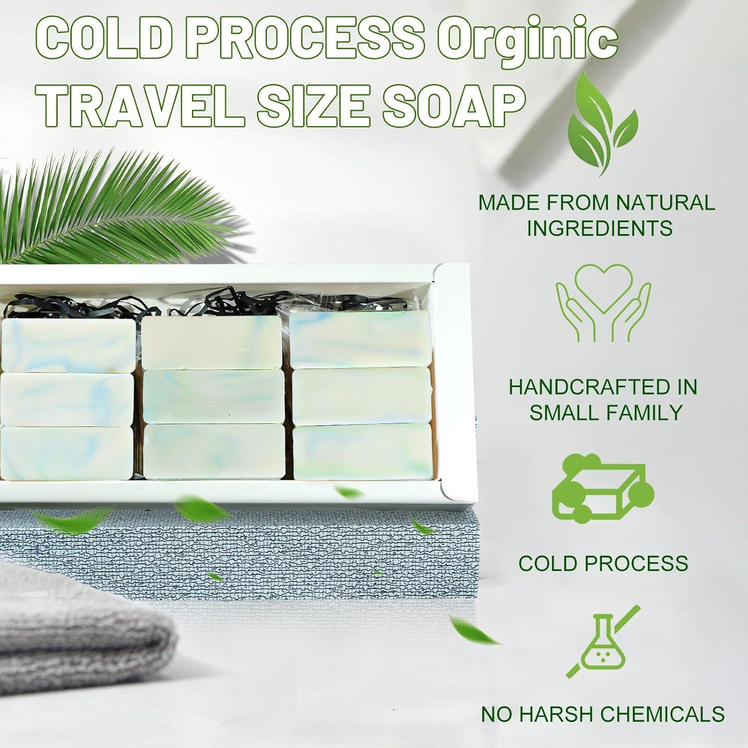 23 Jabones de Viaje MR.A de Aceite de Oliva 25g - Vegano