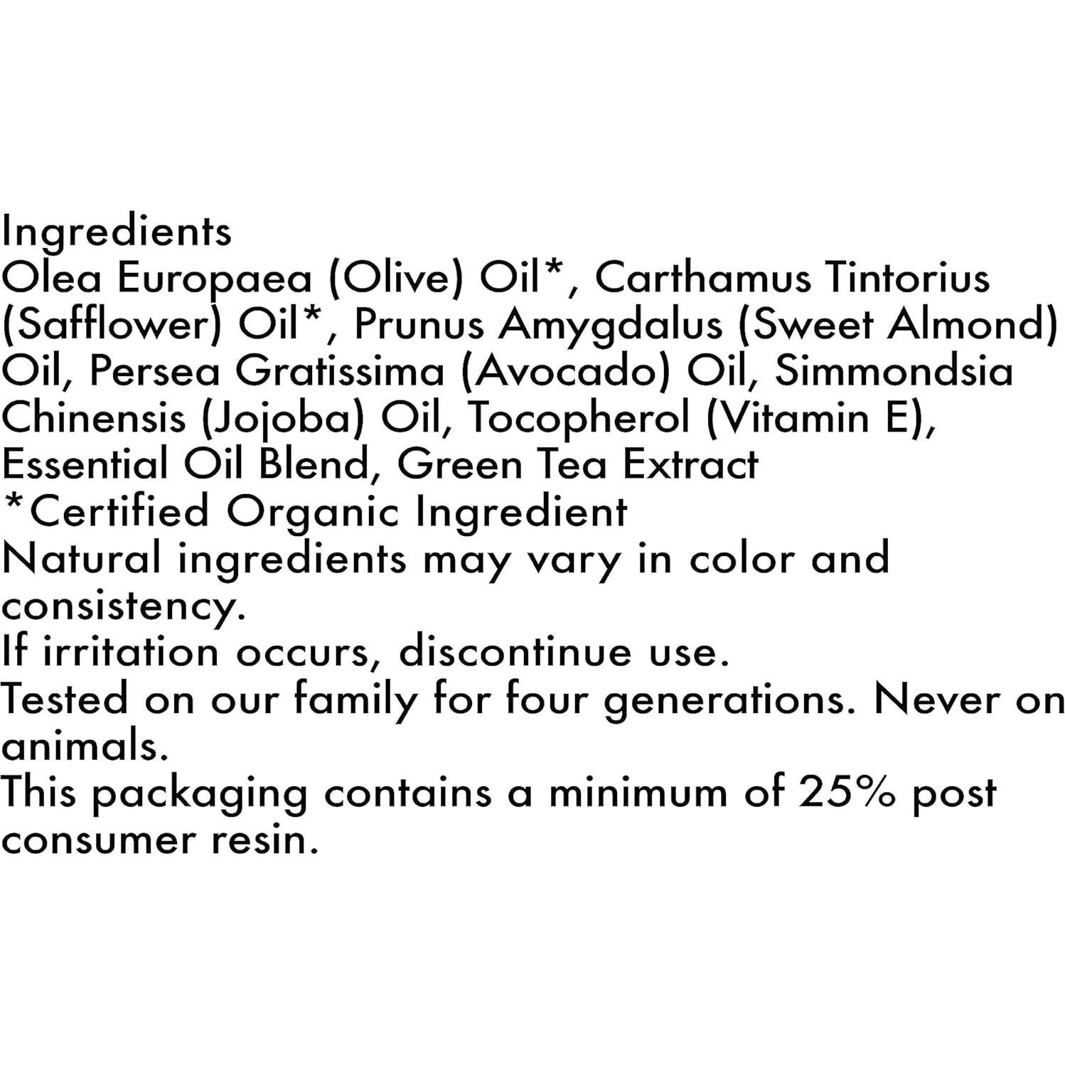 Aceite de Masaje SheaMoisture 236.6 ml - Aceituna y Té Verde
