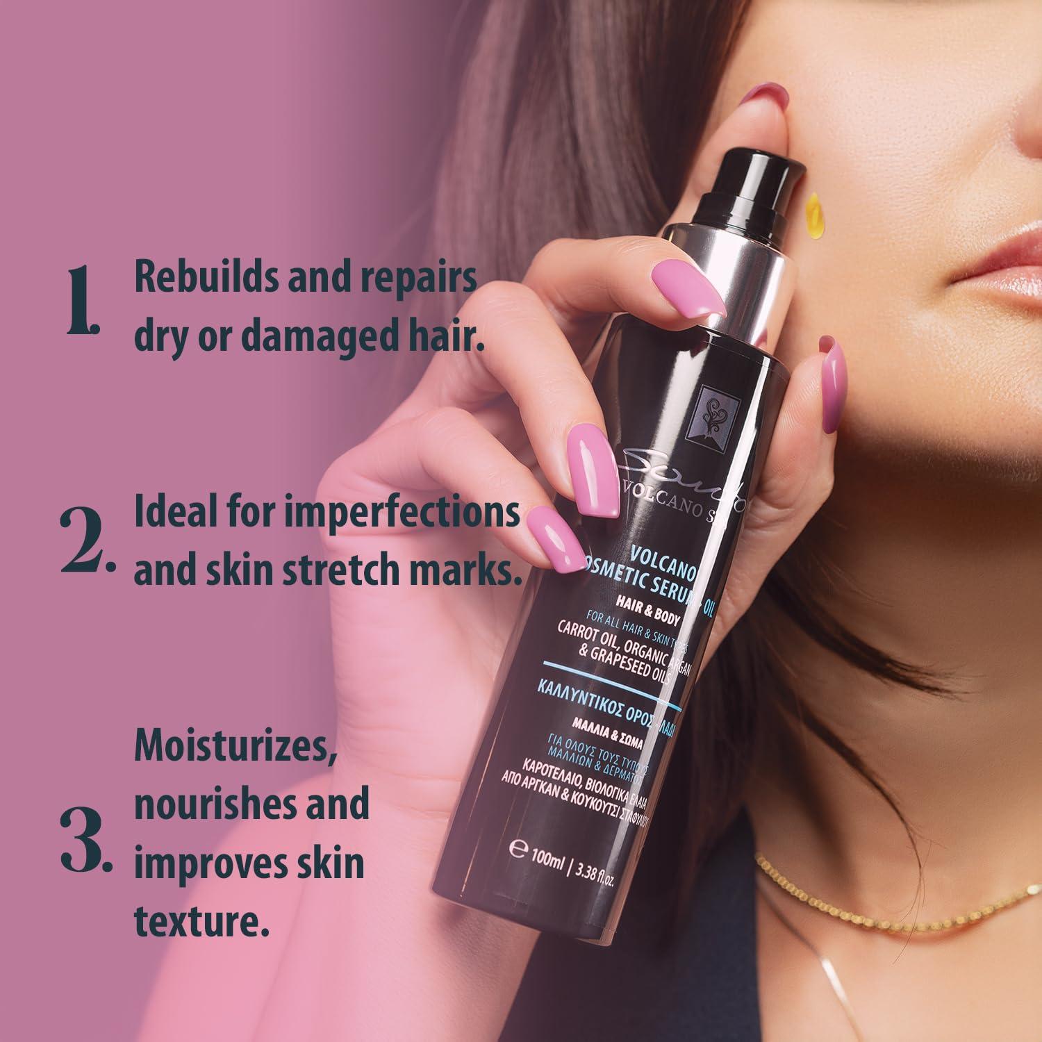 Suero Cosmético Volcano 100ml - Aceite Hidratante y Antienvejecimiento