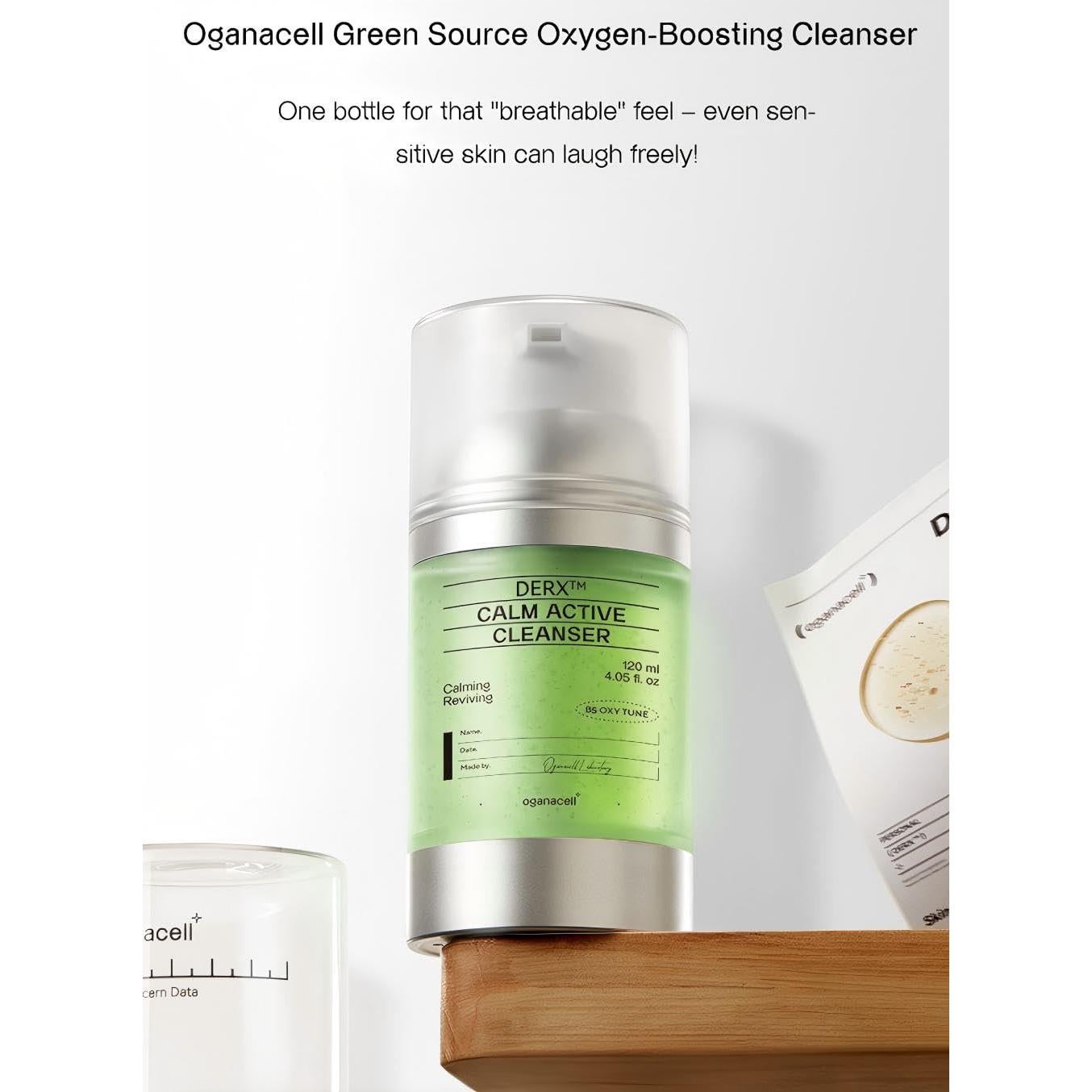 Limpiador Facial DERX 120ml - Espuma Calmante para Piel Sensible y Grasa