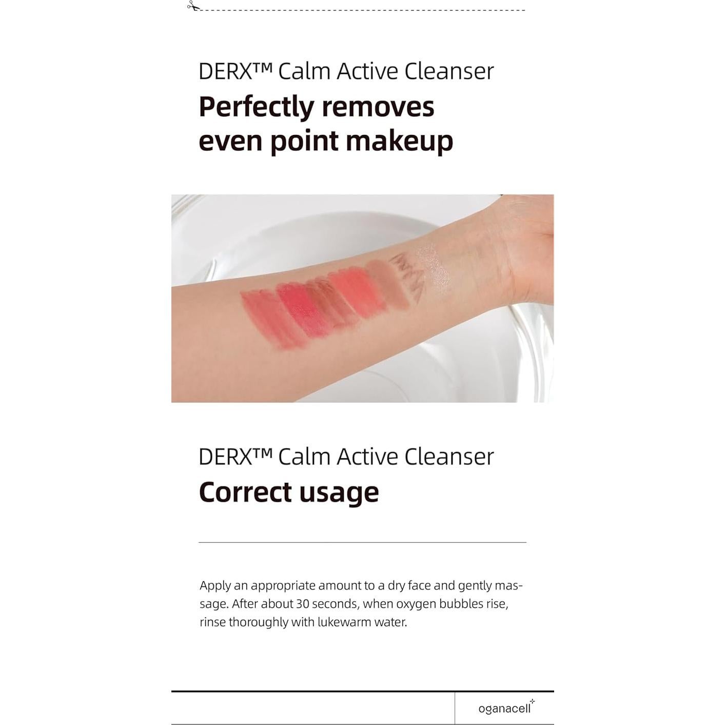 Limpiador Facial DERX 120ml - Espuma Calmante para Piel Sensible y Grasa