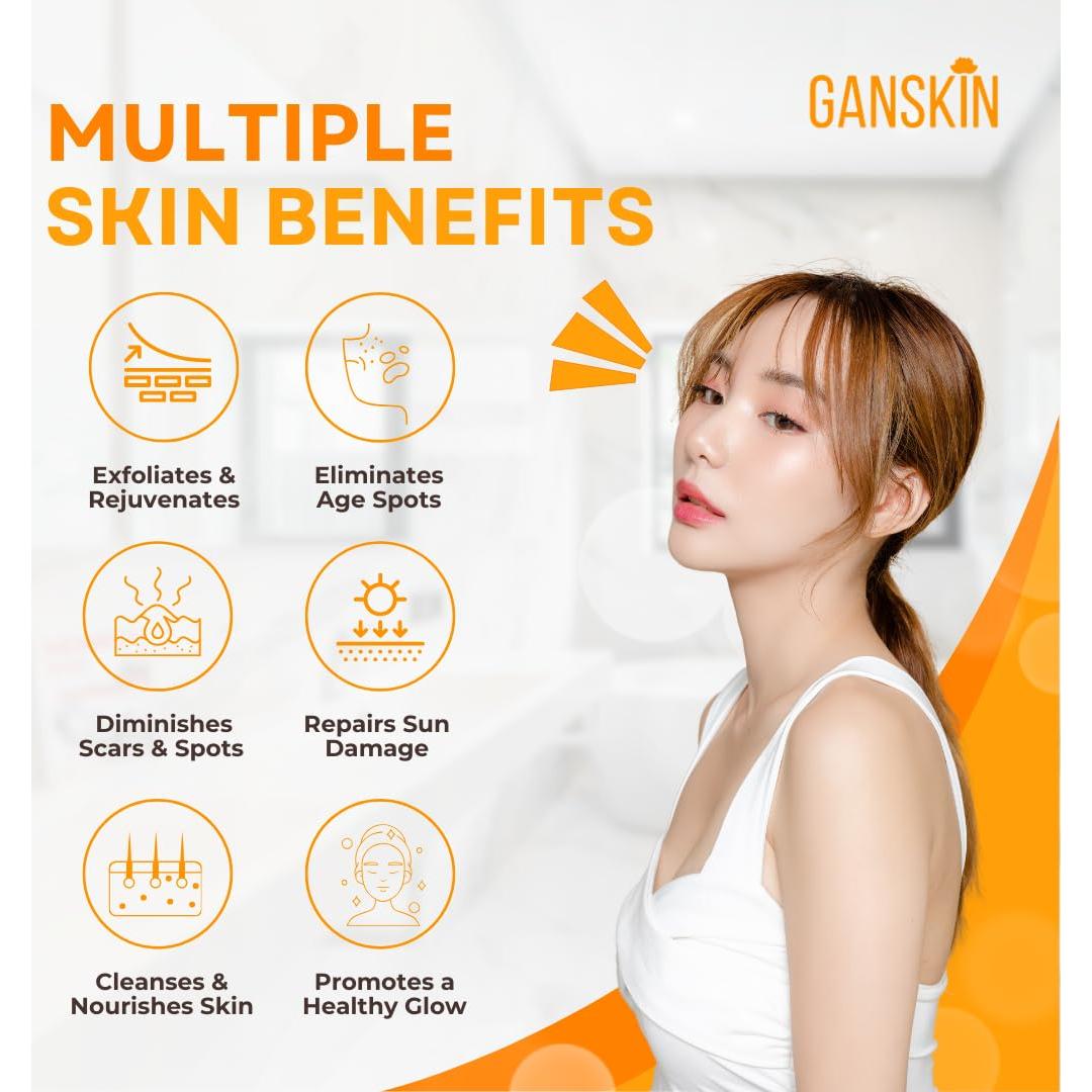 Crema Facial de Cúrcuma Ganskin - Iluminadora Natural 150g