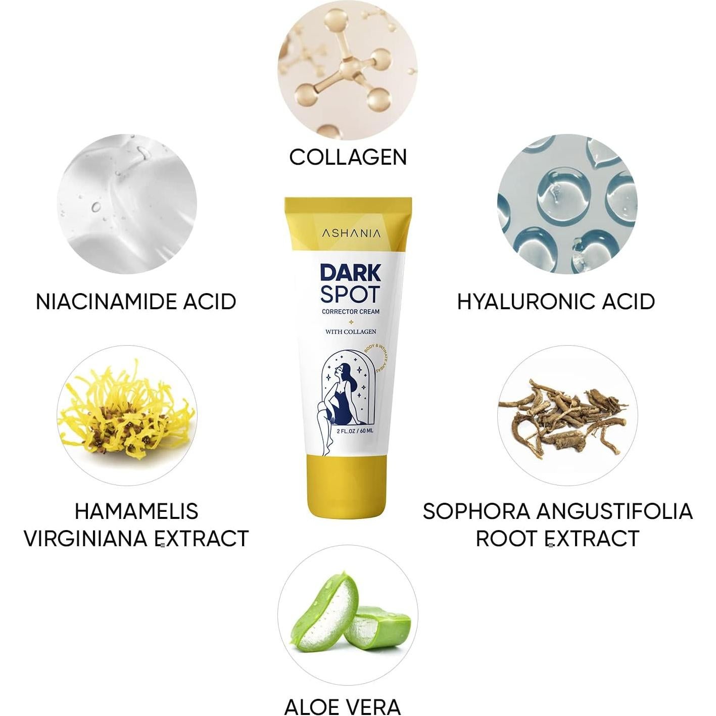 Crema Correctora de Manchas Oscuras Ashania 59.15 ml