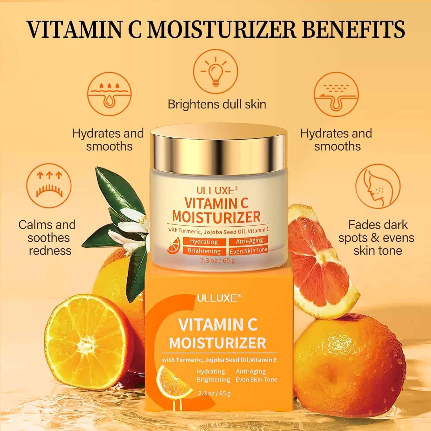 Hidratante Facial Vitamina C ULLUXE 65 g Antienvejecimiento
