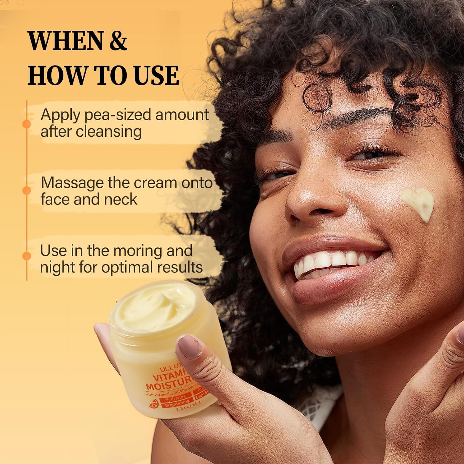 Hidratante Facial Vitamina C ULLUXE 65 g Antienvejecimiento