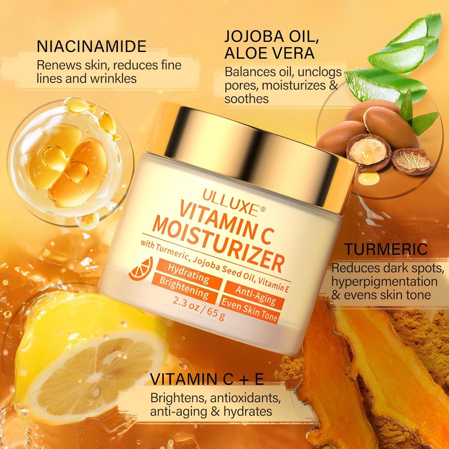 Hidratante Facial Vitamina C ULLUXE 65 g Antienvejecimiento