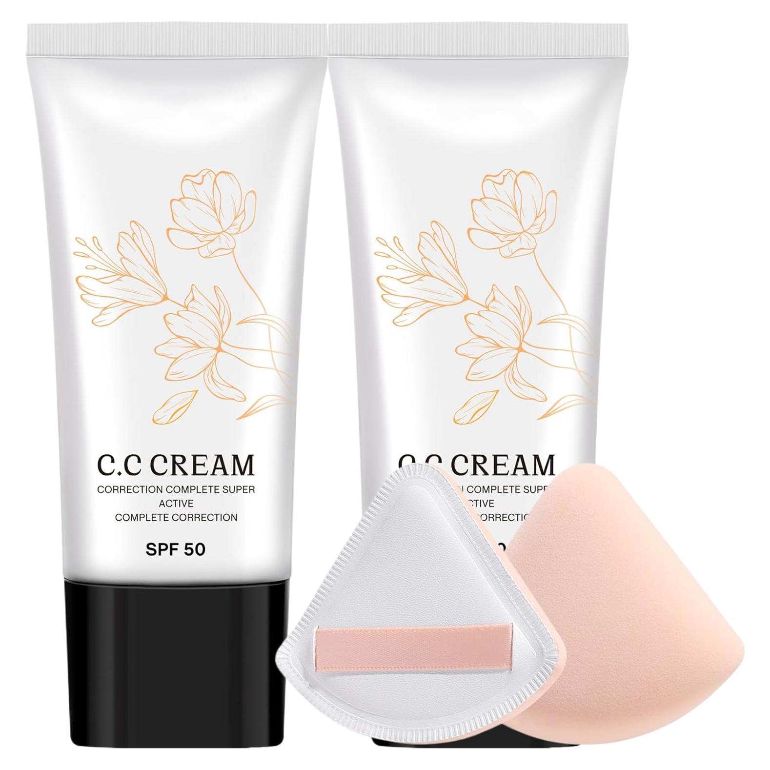 Crema CC Coreana SPF 50 para Piel Madura - Hidratante 2 Unidades