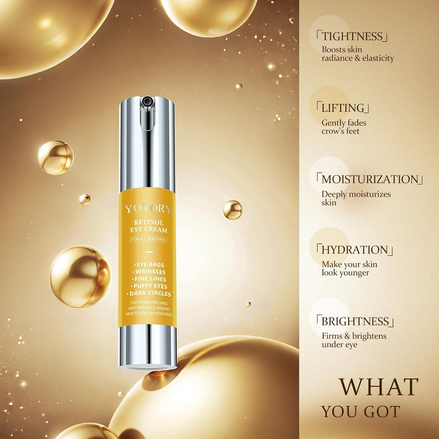 Crema para Ojos YOYORY con Retinol 20ml - Anti-Envejecimiento