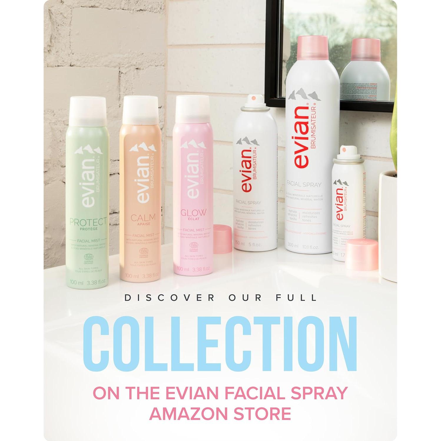 Spray Facial Evian 300ml - Rocío Mineral Hidratante
