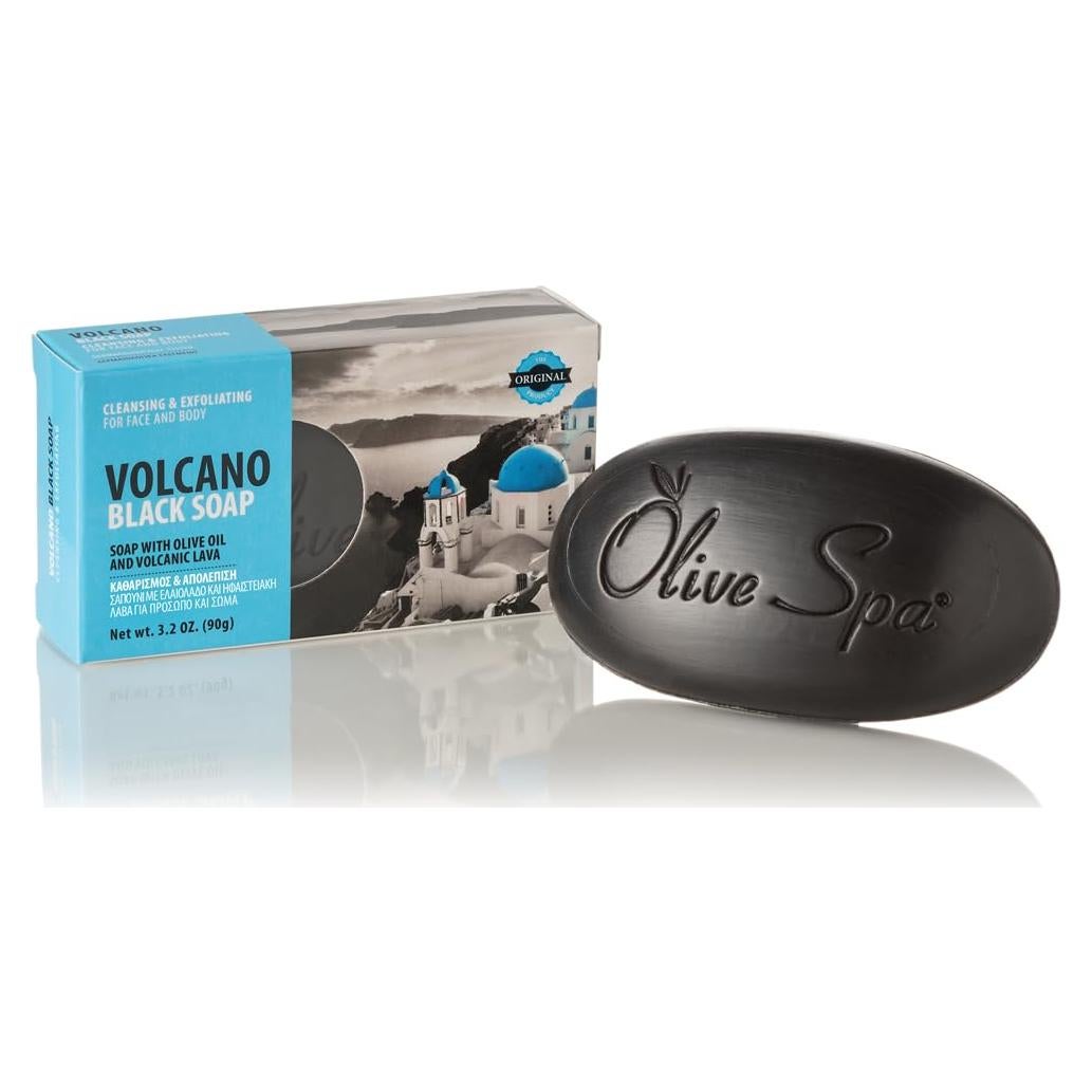 Jabón Negro Volcánico Santo Volcano 90g - Exfoliante Hidratante