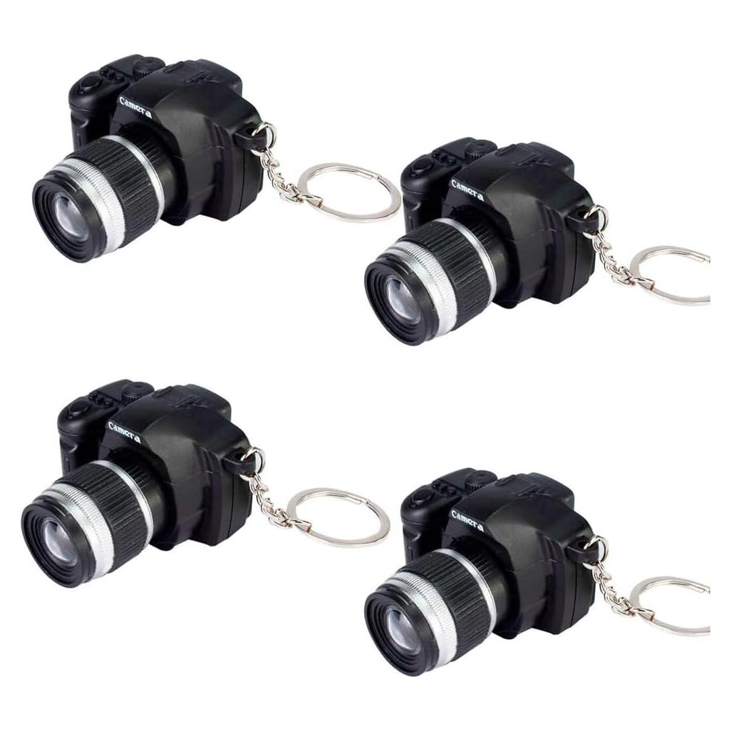 4 Llavero de Cámara con Sonido - Accesorios Creativos para Llaves