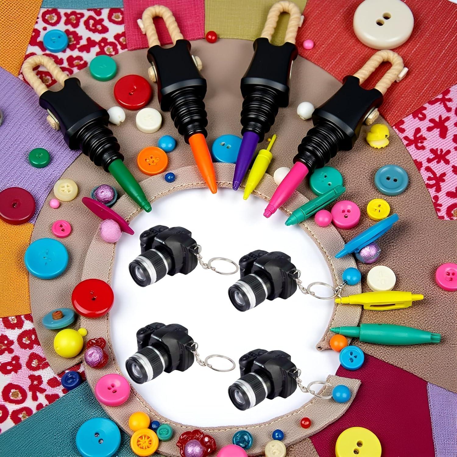 4 Llavero de Cámara con Sonido - Accesorios Creativos para Llaves