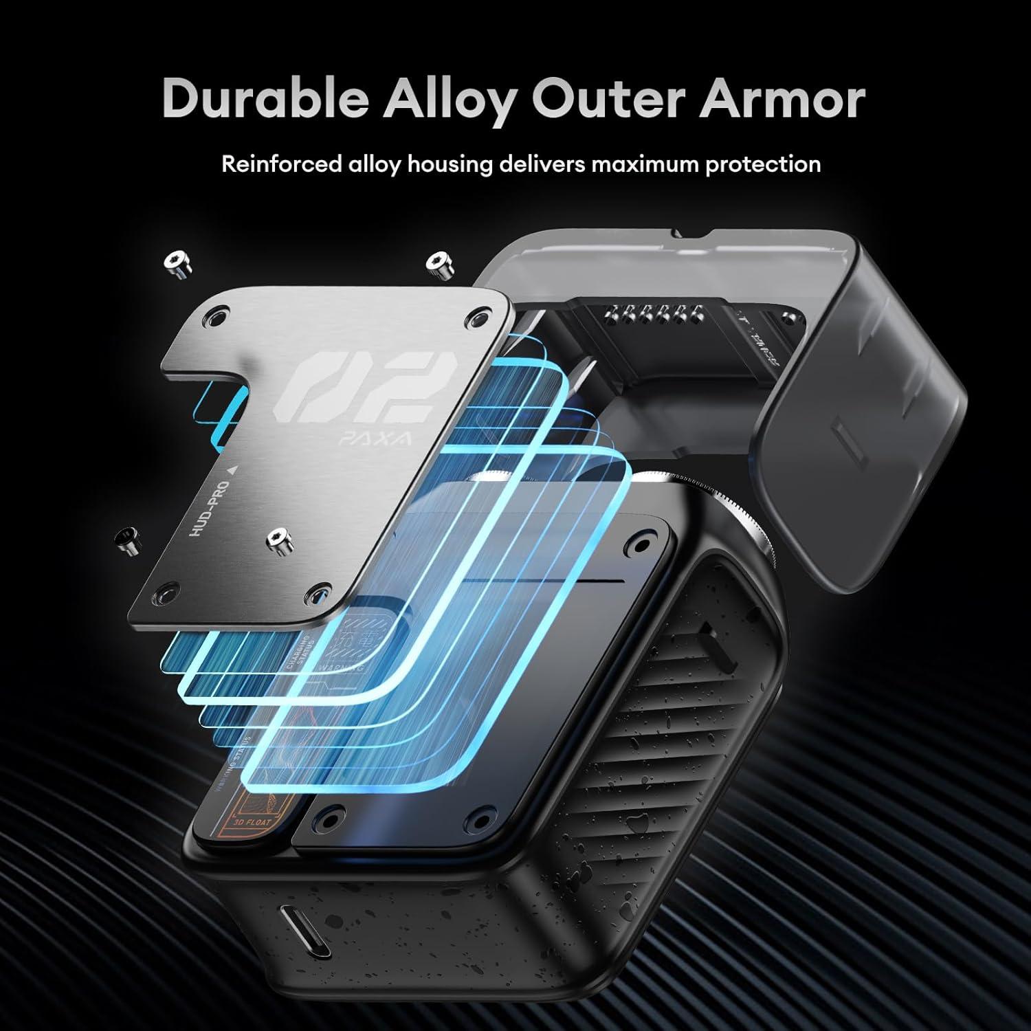 Afeitadora Eléctrica Mini PAXA IPX7 Doble Cabezal USB-C Gris