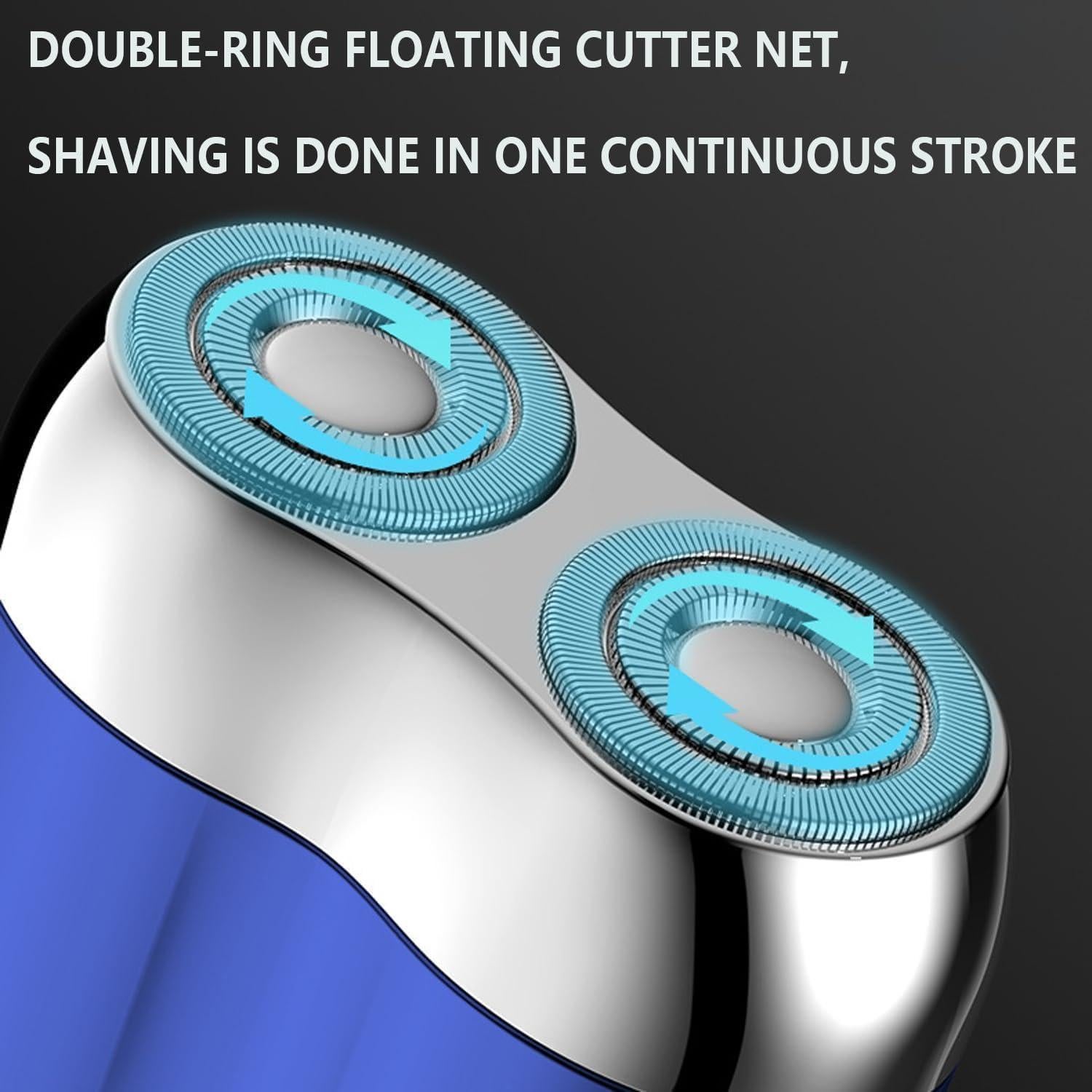 Mini Afeitadora Eléctrica Doble Cabezal Genérico USB Verde