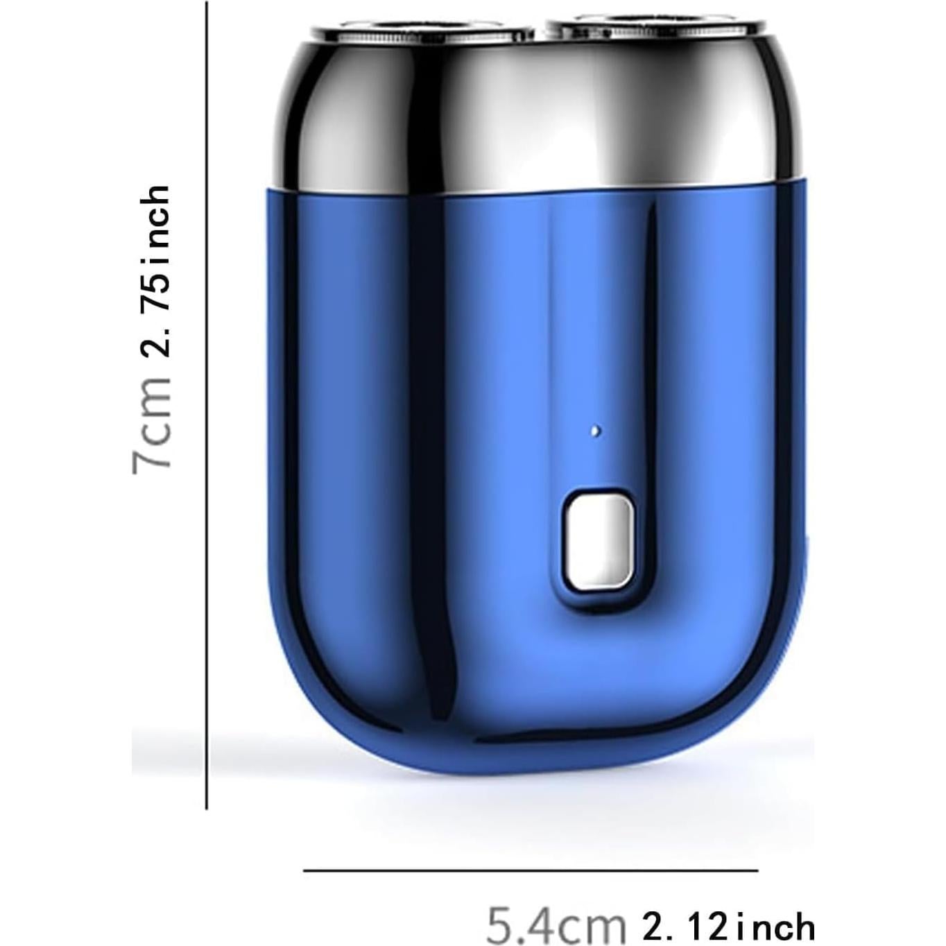 Maquinilla de Afeitar Eléctrica Mini Doble Cabezal Recargable 2025