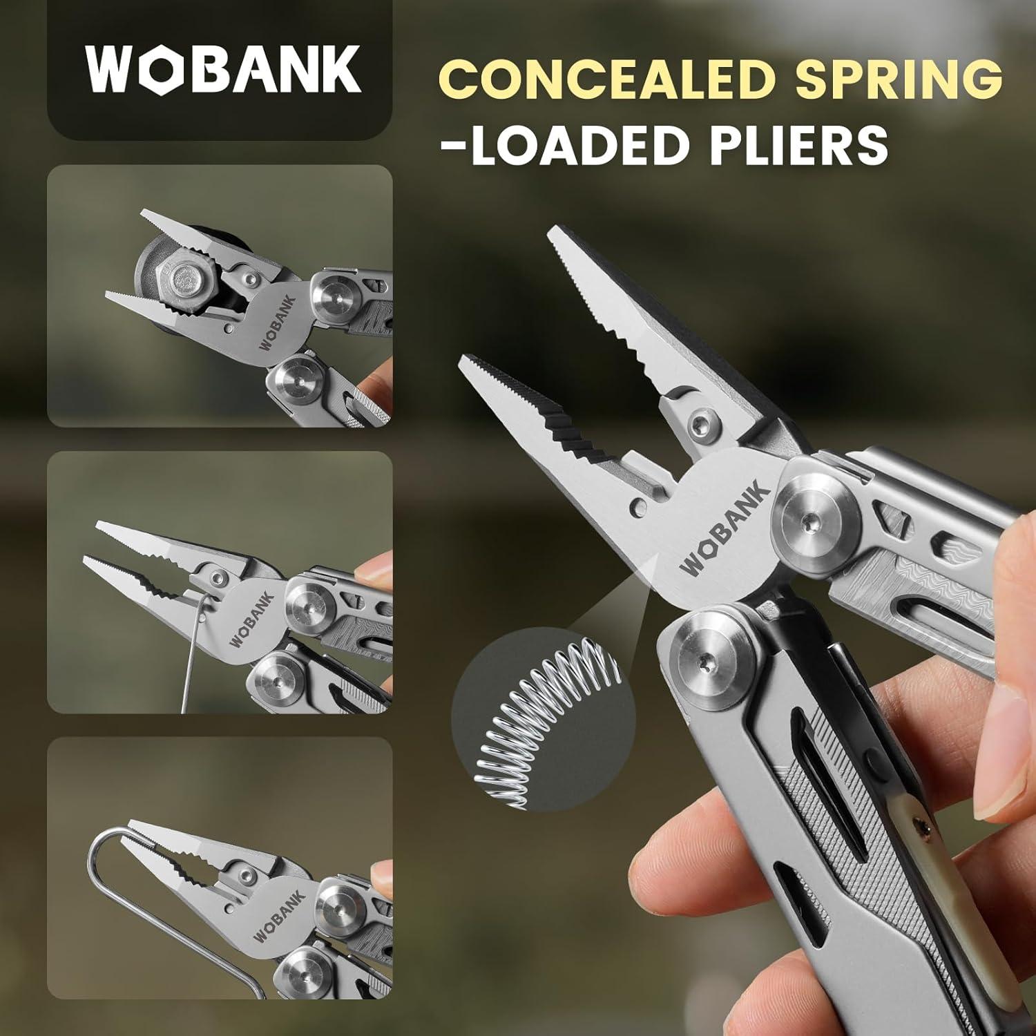 Multiherramienta 29-en-1 WOBANK Acero Inoxidable con Funda