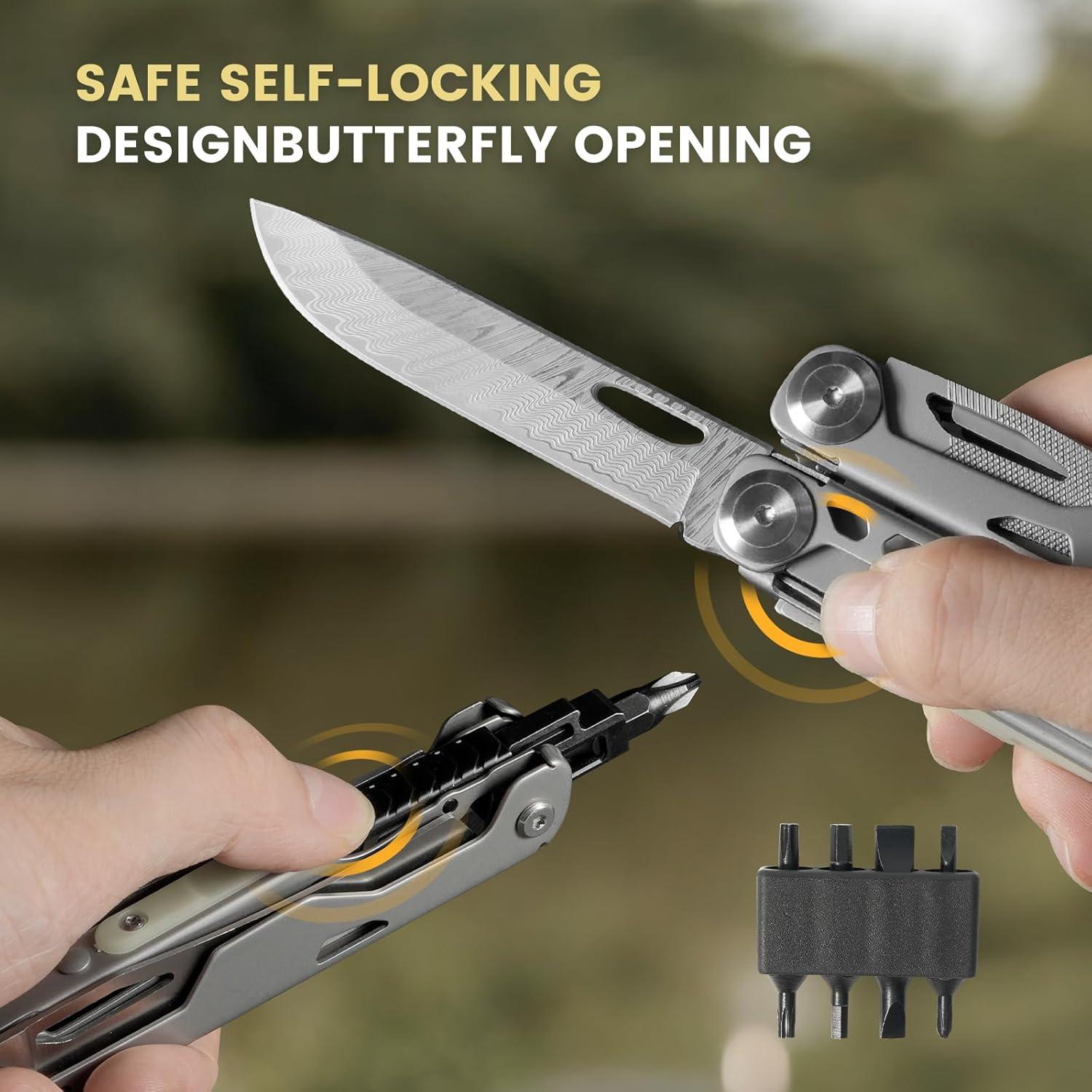 Multiherramienta 29-en-1 WOBANK Acero Inoxidable con Funda