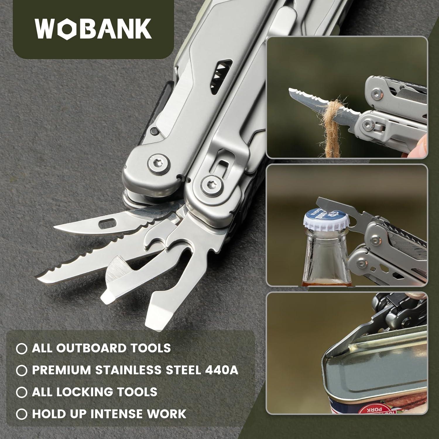 Multiherramienta 29-en-1 WOBANK Acero Inoxidable con Funda