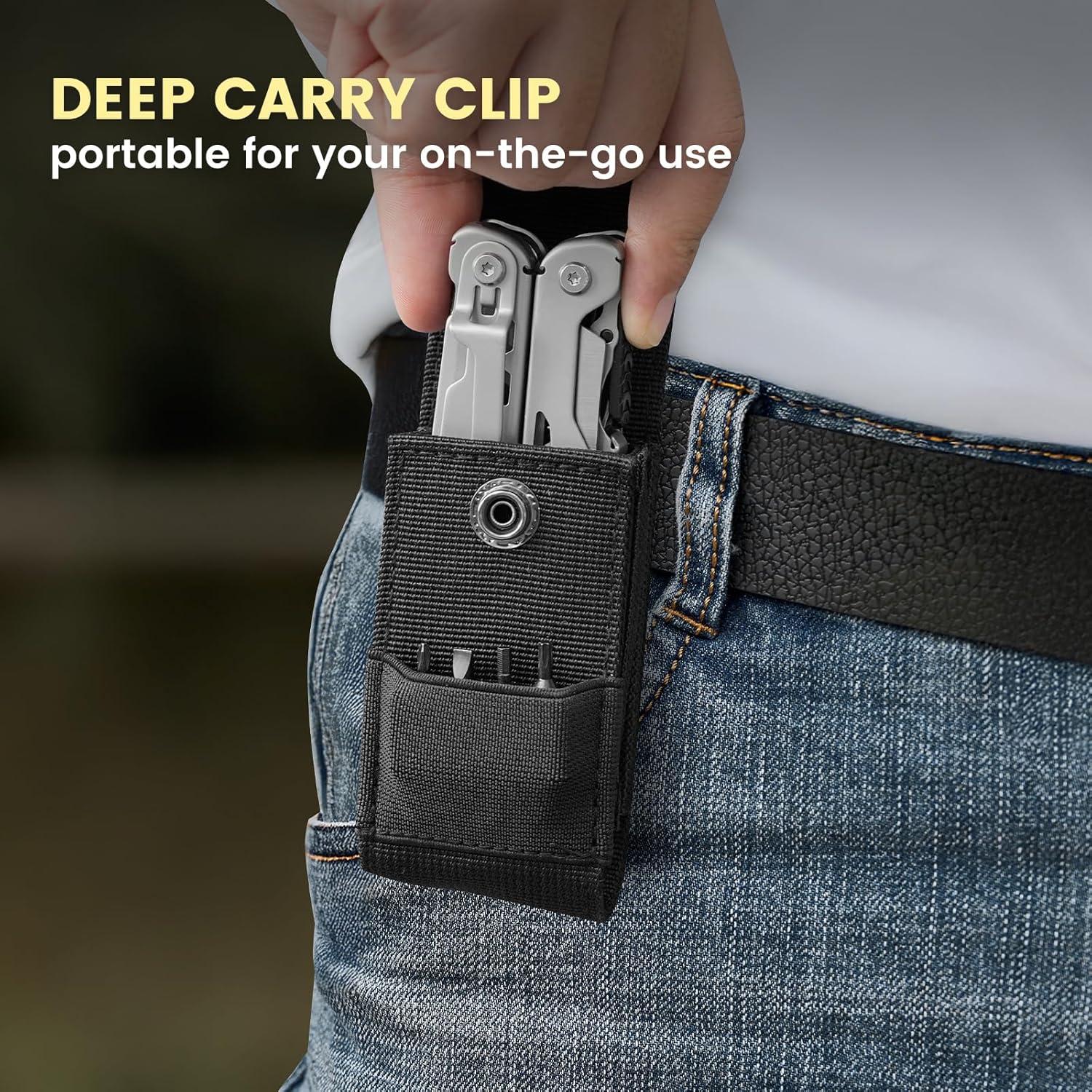 Multiherramienta 29-en-1 WOBANK Acero Inoxidable con Funda