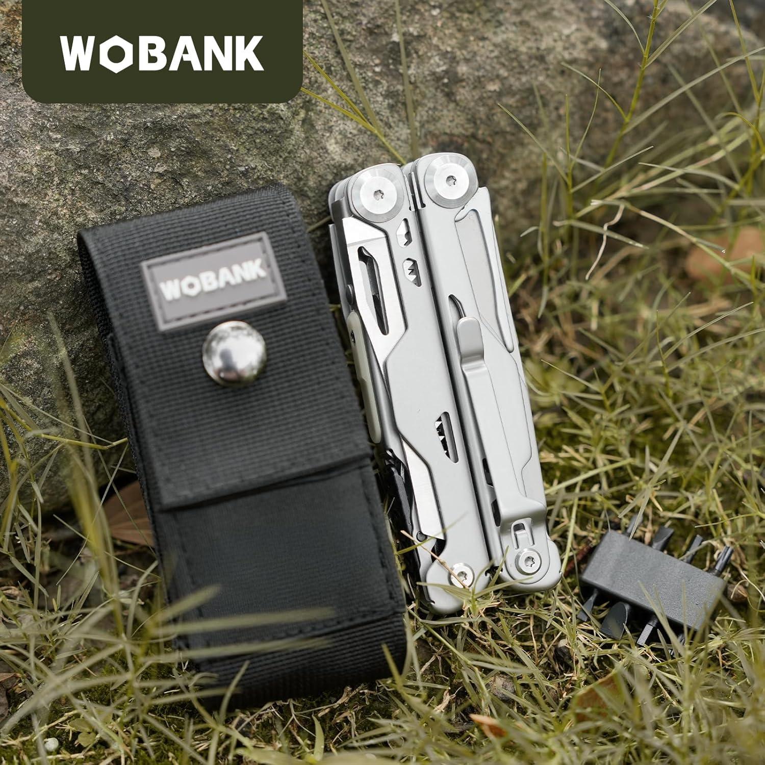 Multiherramienta 29-en-1 WOBANK Acero Inoxidable con Funda