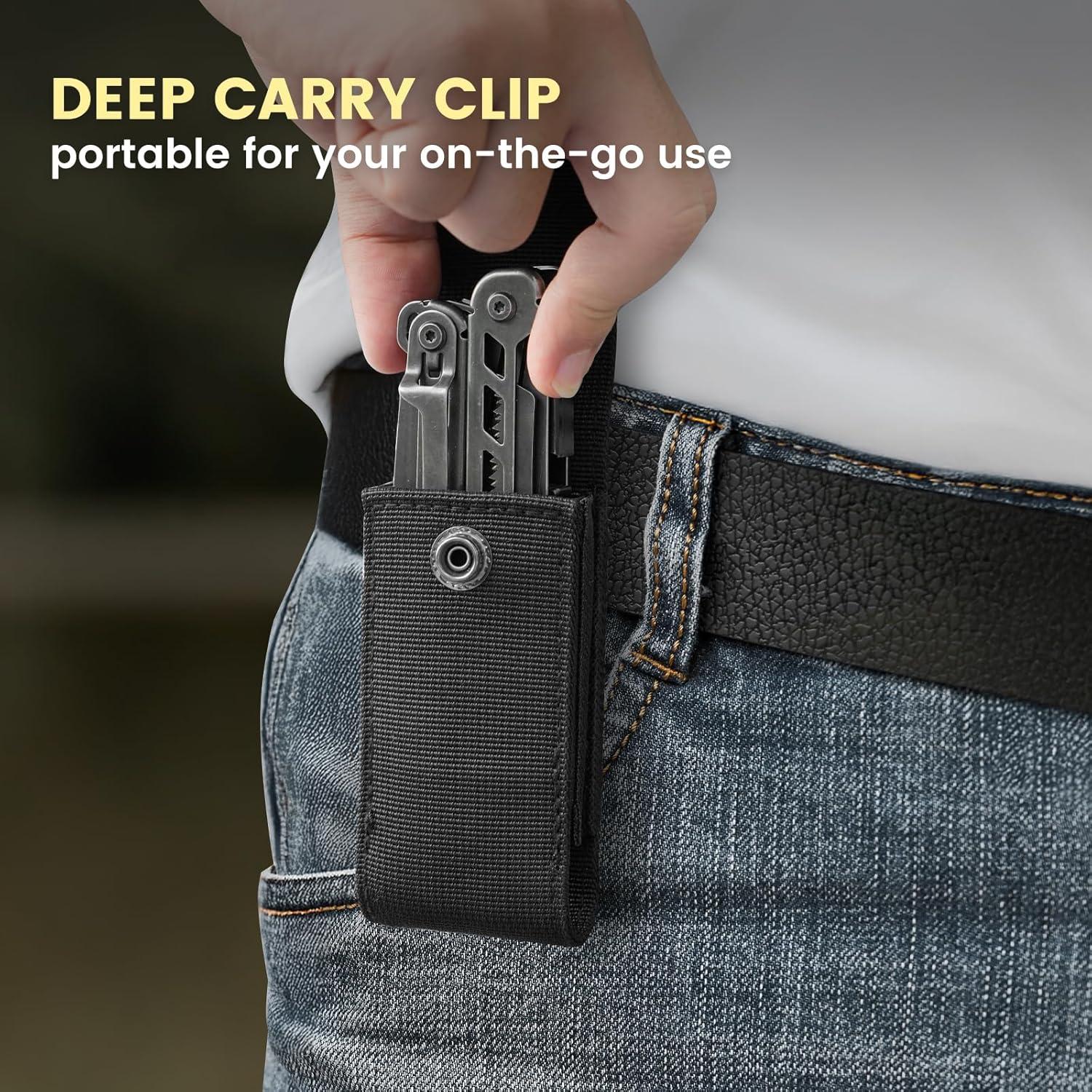 Multiherramienta 16-en-1 WOBANK de Acero Inoxidable para Camping