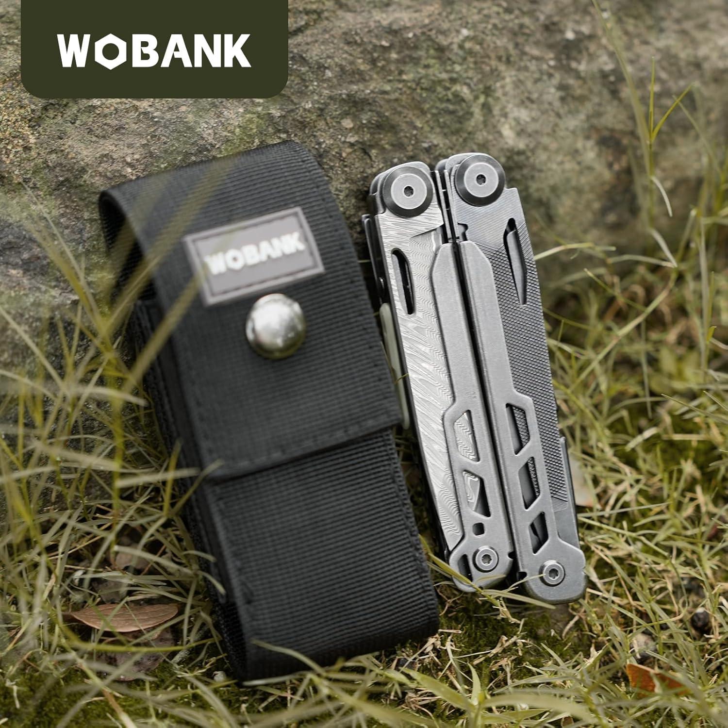 Multiherramienta 16-en-1 WOBANK de Acero Inoxidable para Camping