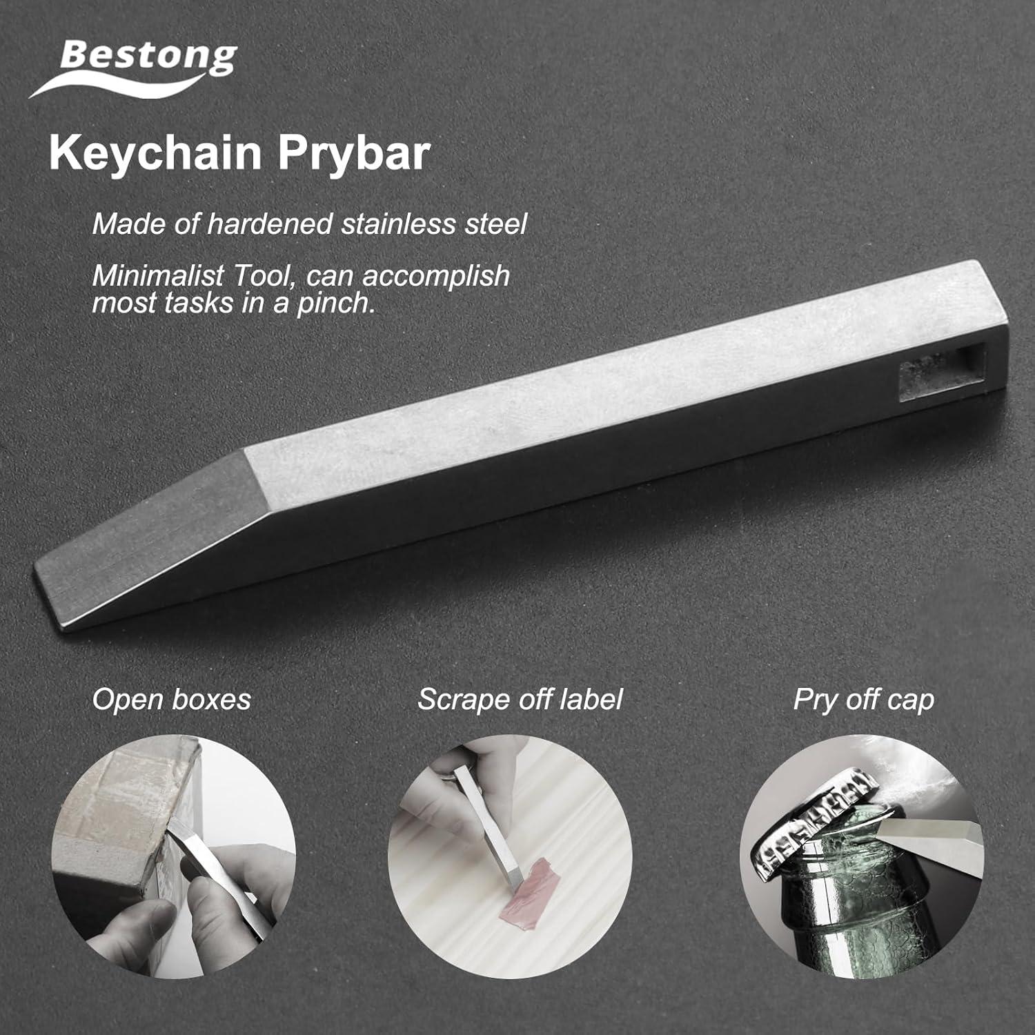 Mini Barra de Palanca EDC Bestong Acero Inoxidable 25g