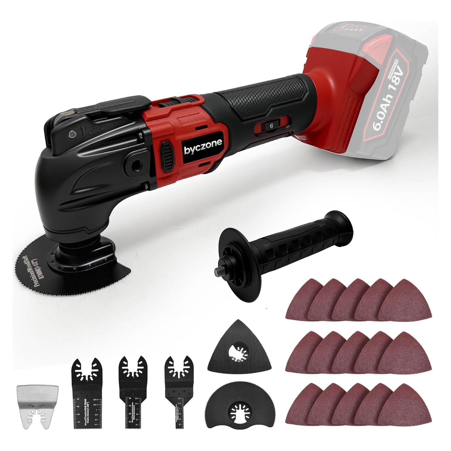 Herramienta Multitool Oscilante Inalámbrica byczone M18 6 Velocidades