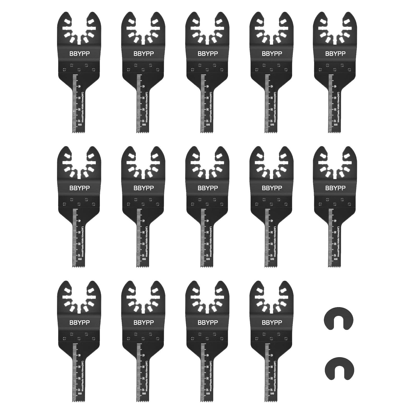 14 Hojas de Sierra Oscilante 10 mm BBYPP para Madera y Plástico