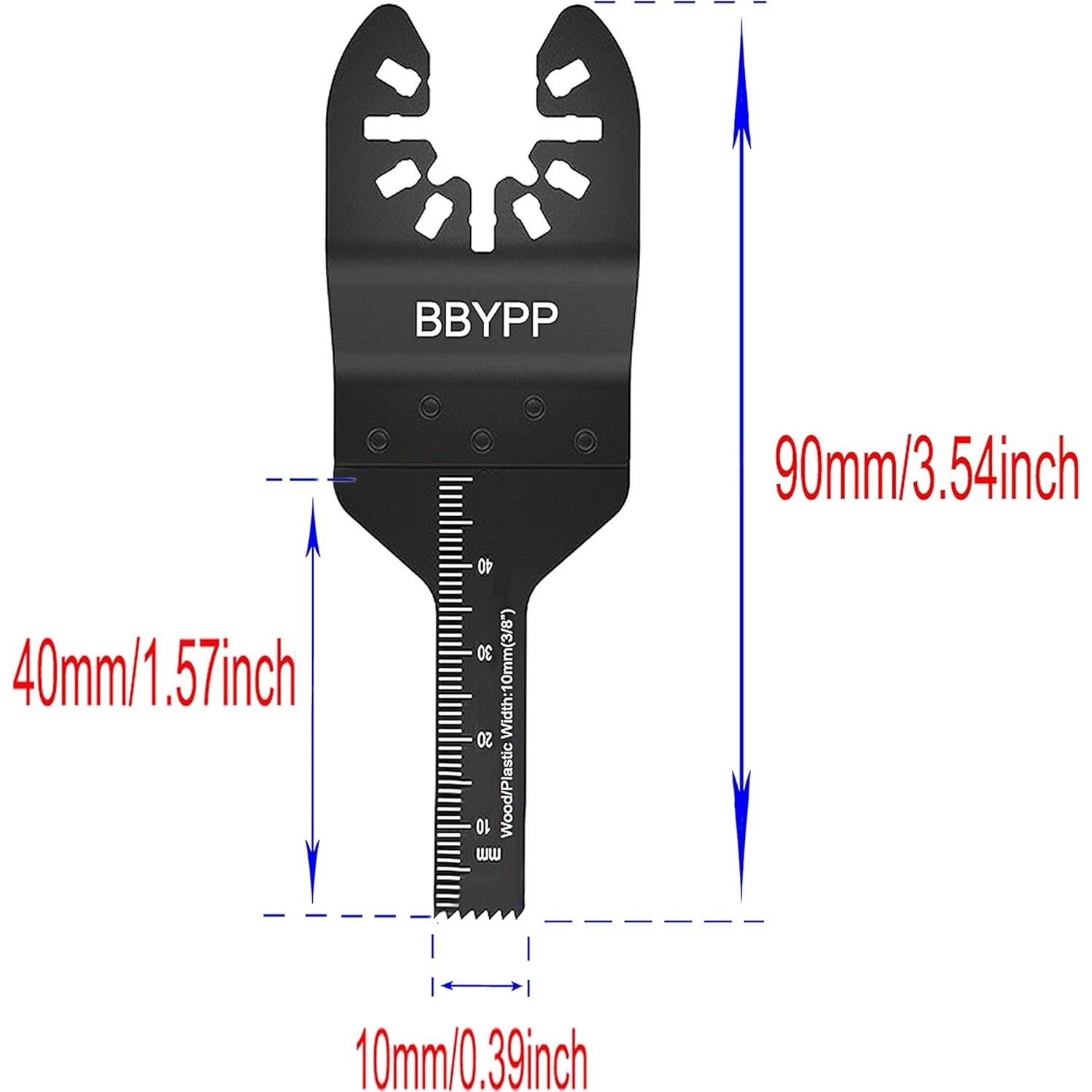14 Hojas de Sierra Oscilante 10 mm BBYPP para Madera y Plástico