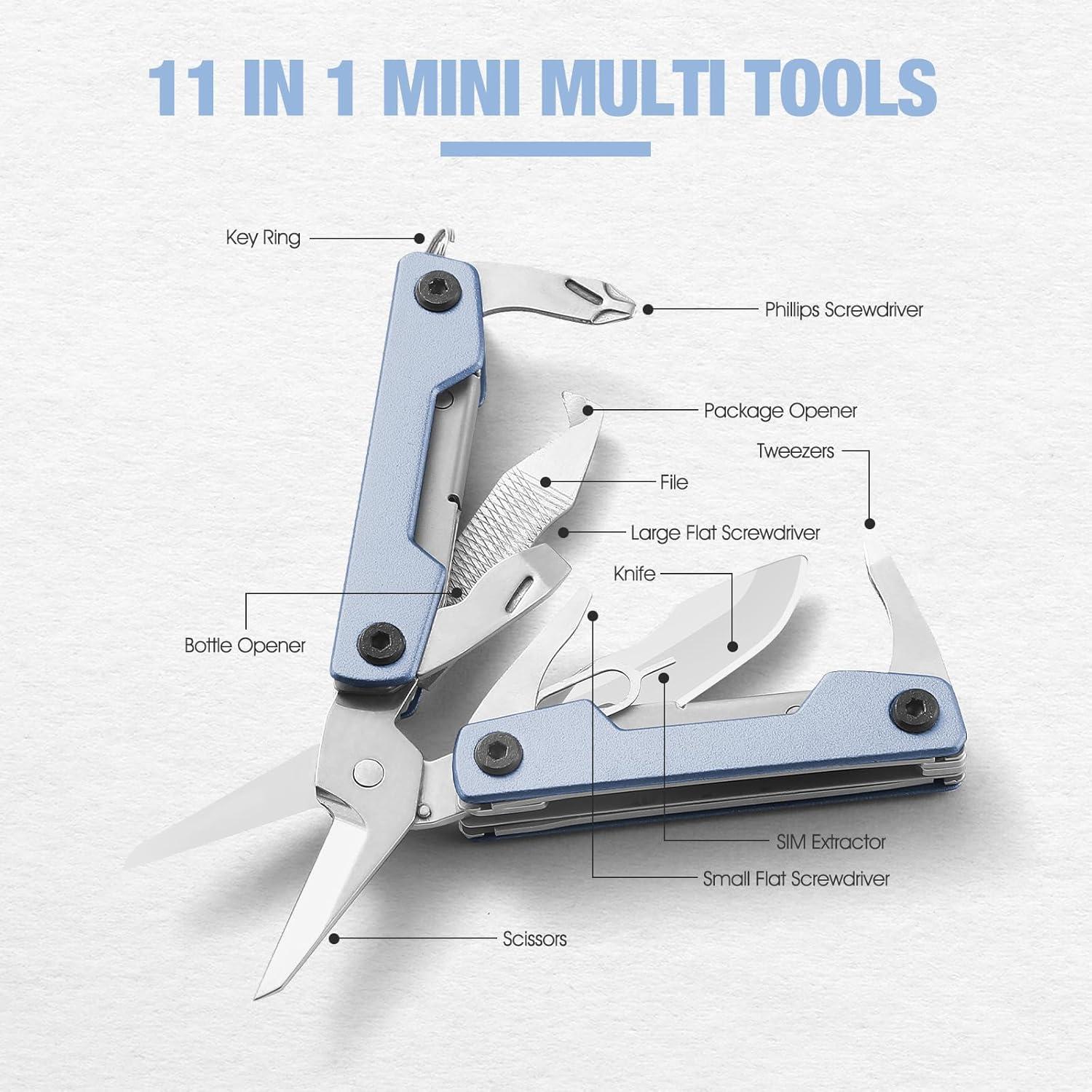 Multiherramienta 11-en-1 COOL PARD EDC Azul Compacta