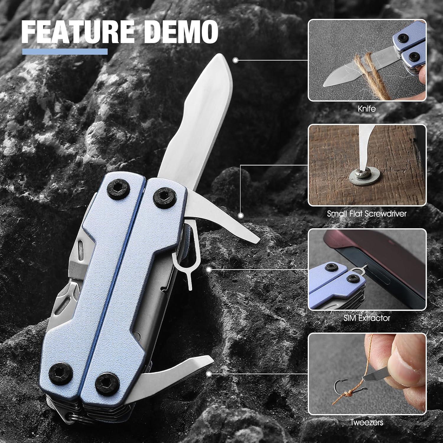 Multiherramienta 11-en-1 COOL PARD EDC Azul Compacta