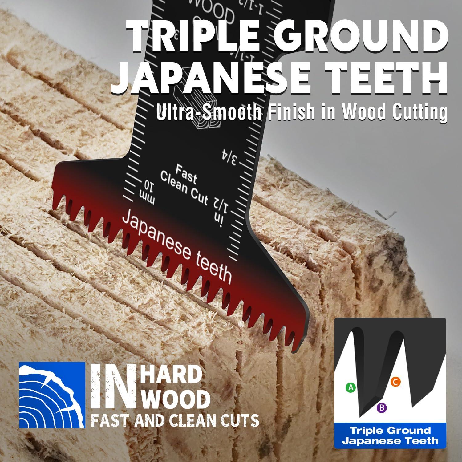 Kit de 60 Hojas de Herramienta Oscilante TOPOARC - Titanio