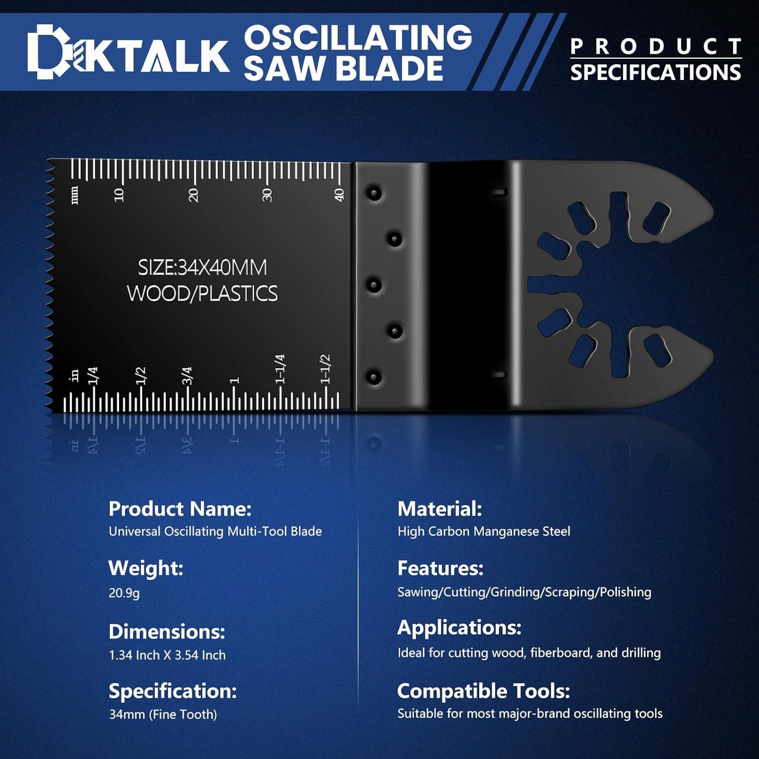 Juego de 100 Cuchillas Multiherramienta DikTalk para Madera