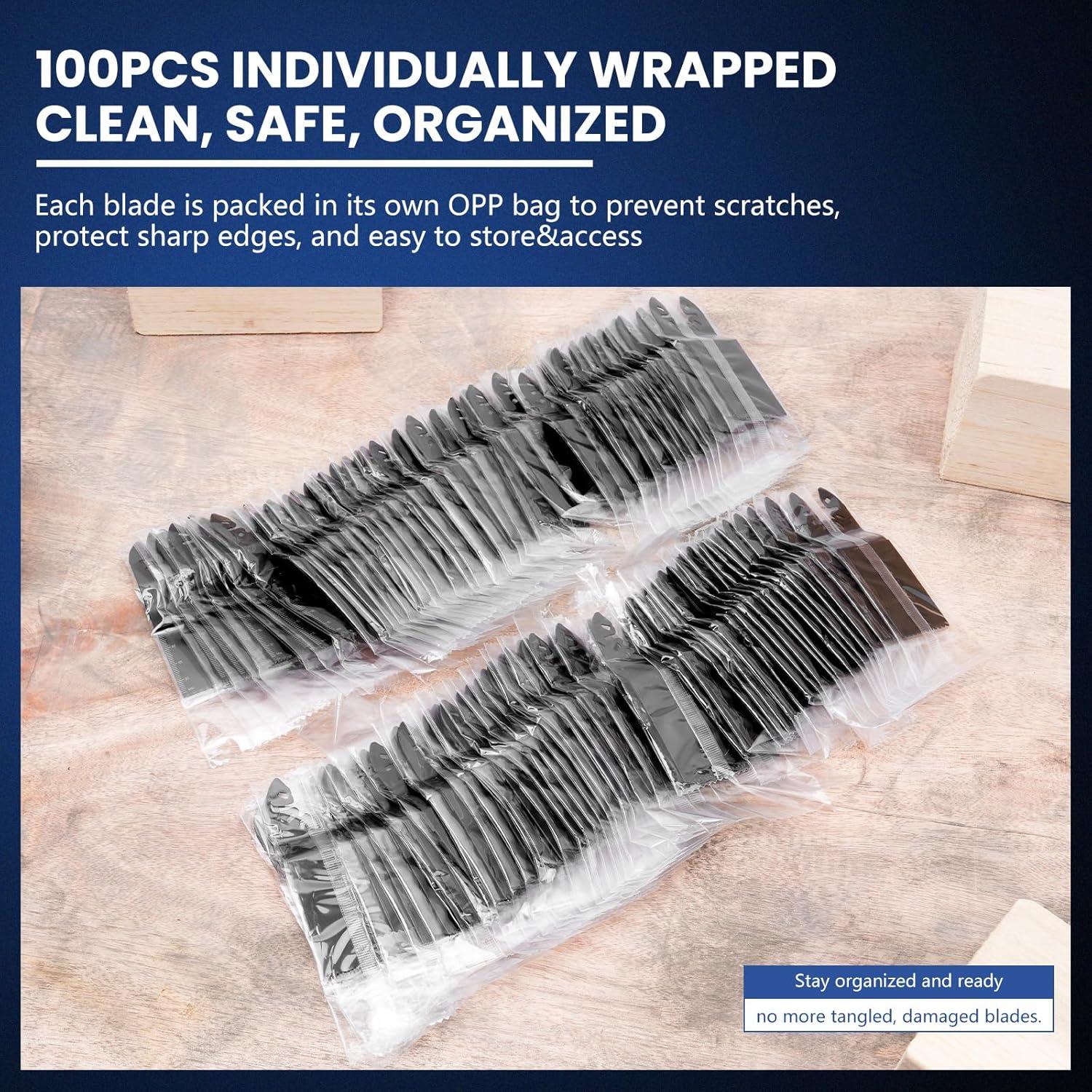 Juego de 100 Cuchillas Multiherramienta DikTalk para Madera