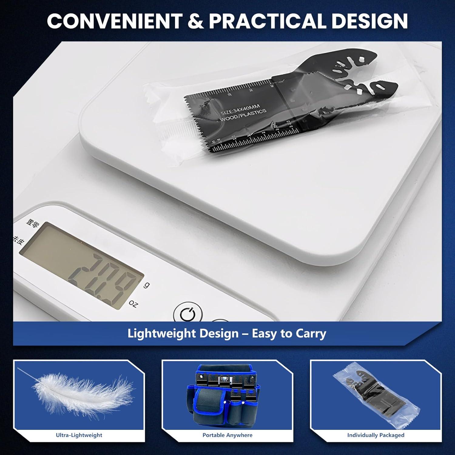 Juego de 100 Cuchillas Multiherramienta DikTalk para Madera