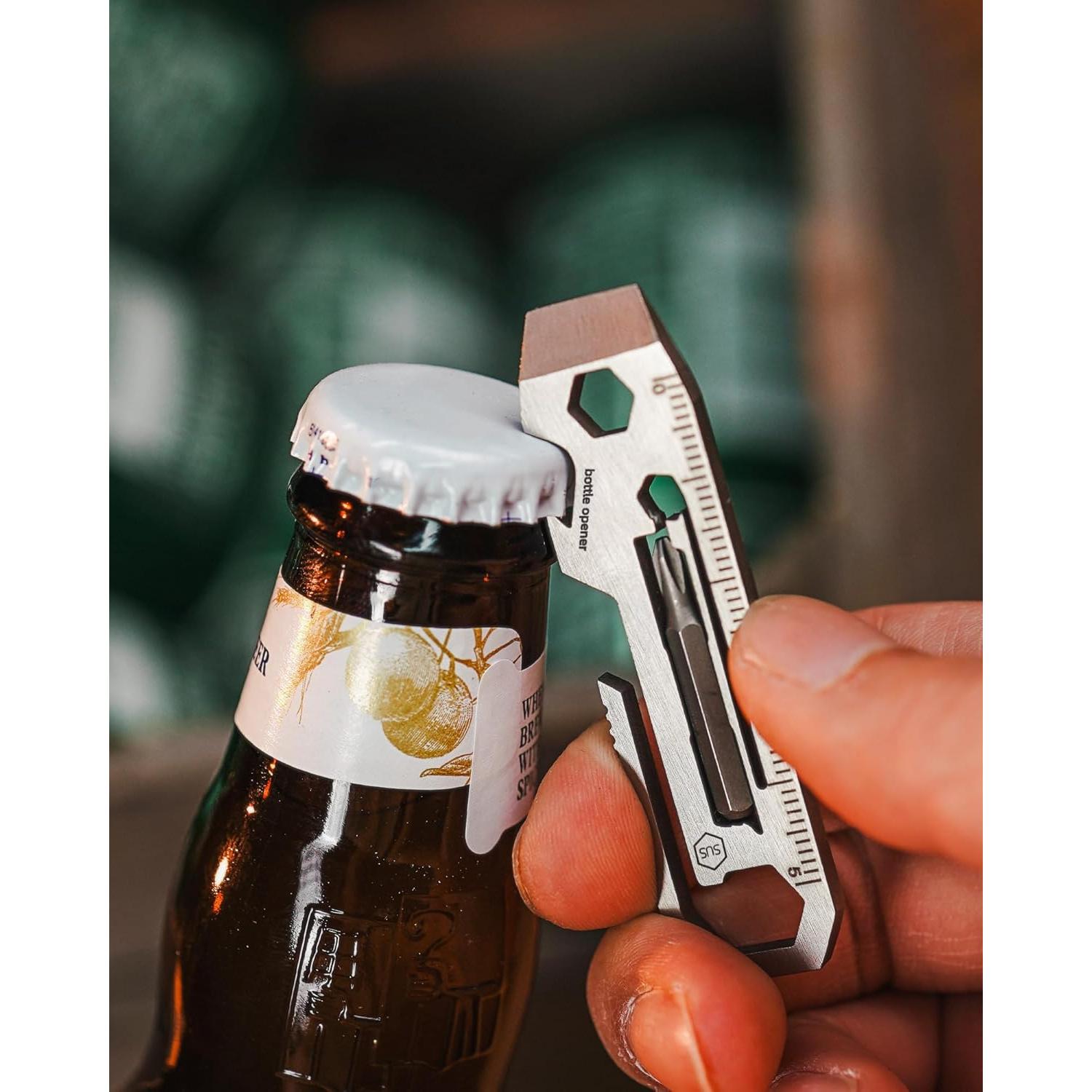 KeyUnity KR03 Multiherramienta EDC 6 en 1 Acero Inoxidable