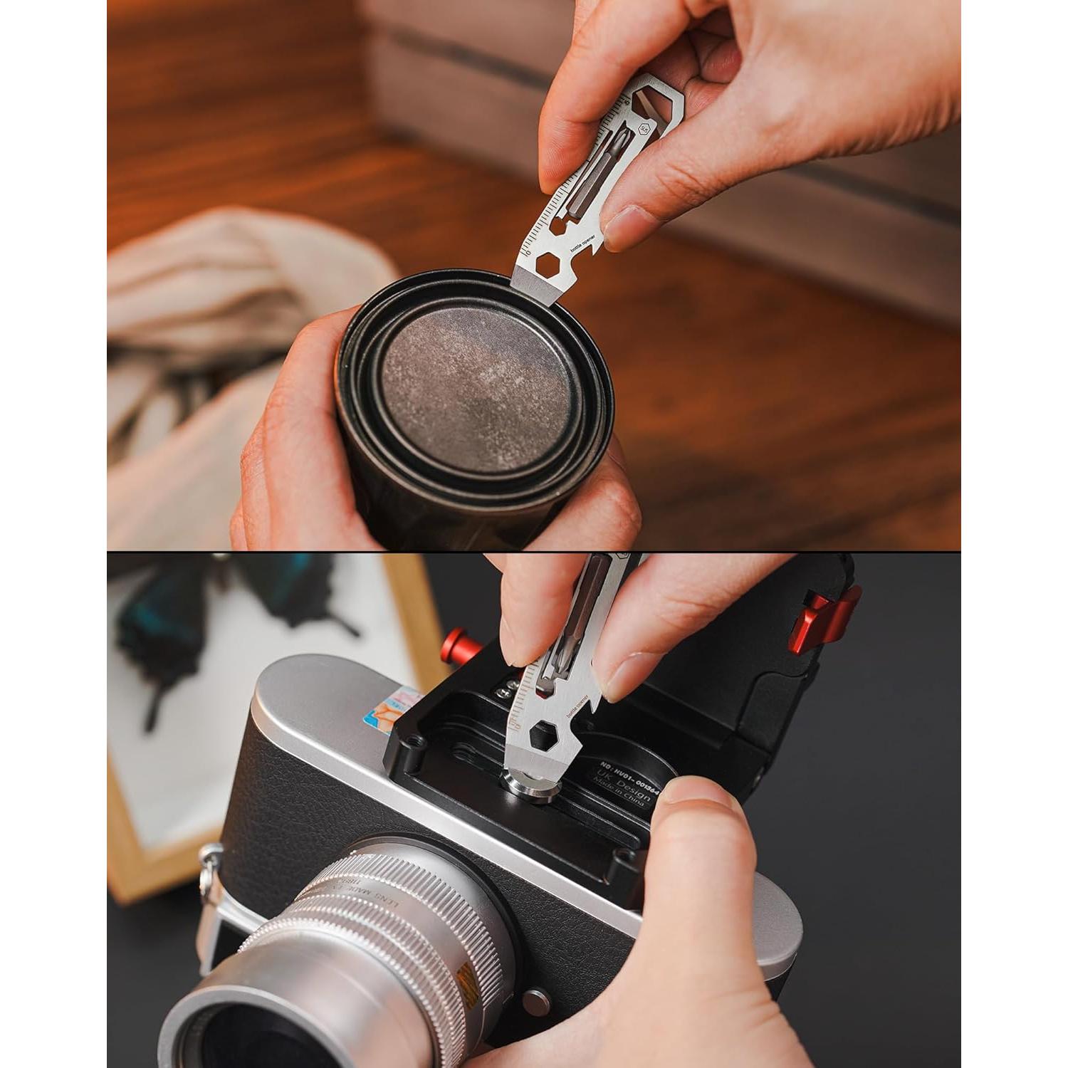 KeyUnity KR03 Multiherramienta EDC 6 en 1 Acero Inoxidable