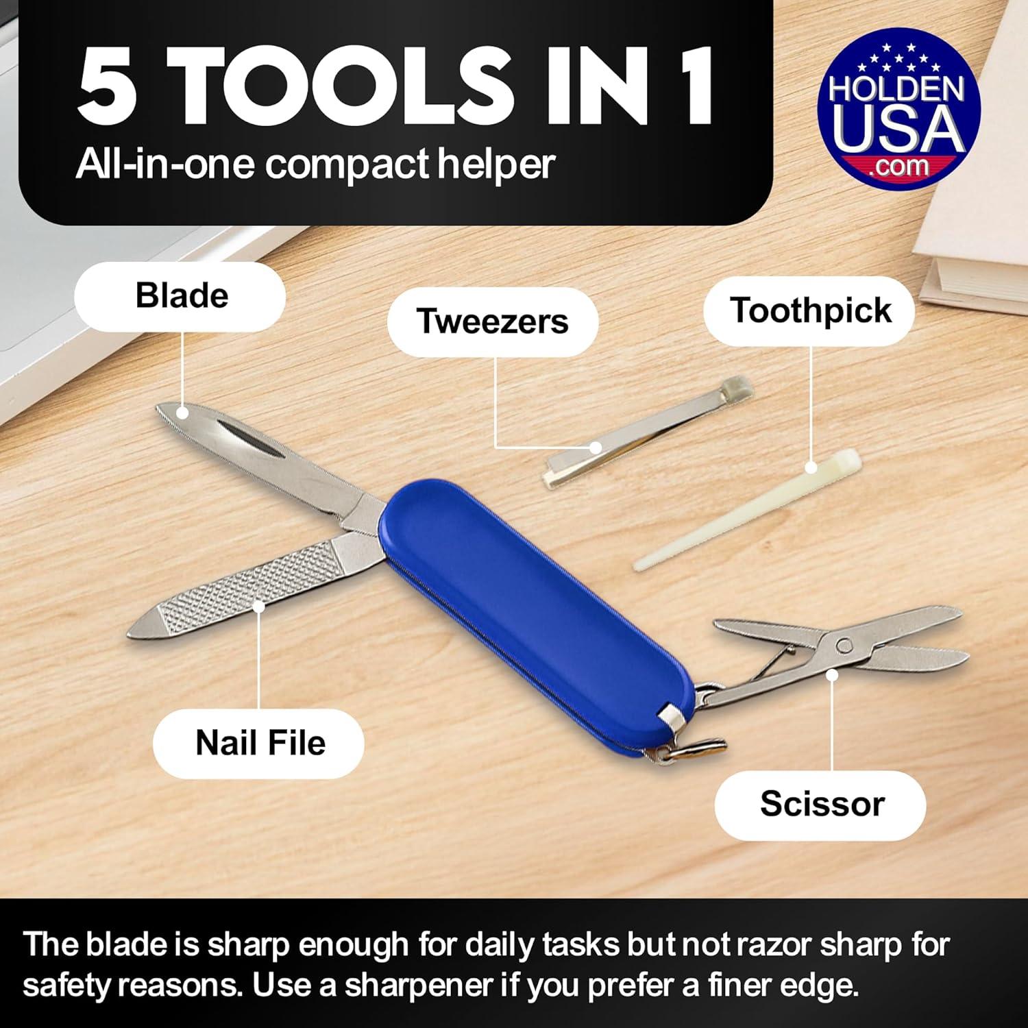 Mini Multiherramienta 5-en-1 Holden USA Azul Compacta